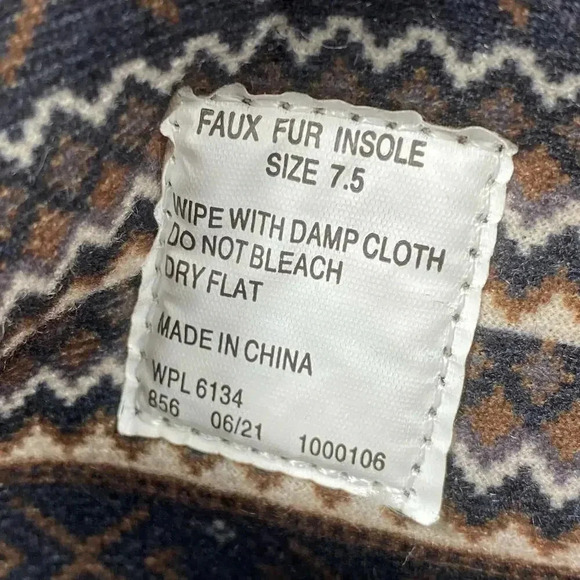 Muk Luks Faux‎ Fur Insole Pull on Boots Womens 7.5 Gray Knit Memory Foam Bootie - Picture 7 of 11